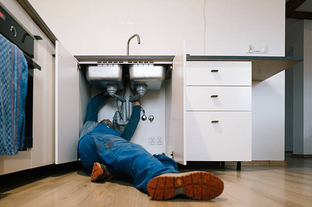 Professional Drain Cleaning technician working in Trenton, OH